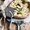 Pizzahjul i rustfrit stål