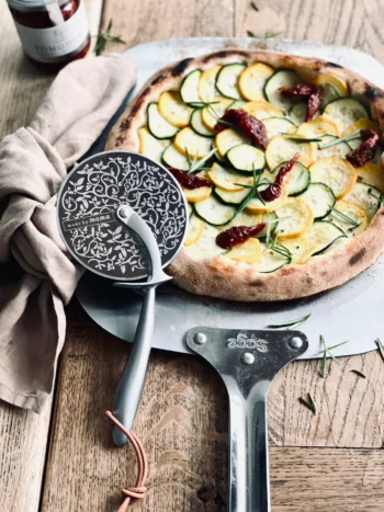 Pizzahjul i rustfrit stål