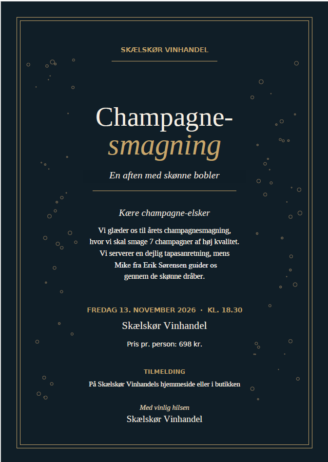 Champagne smagning